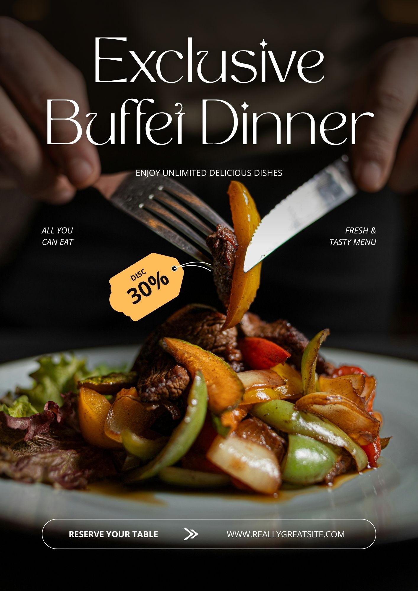 Restaurant promotional graphics